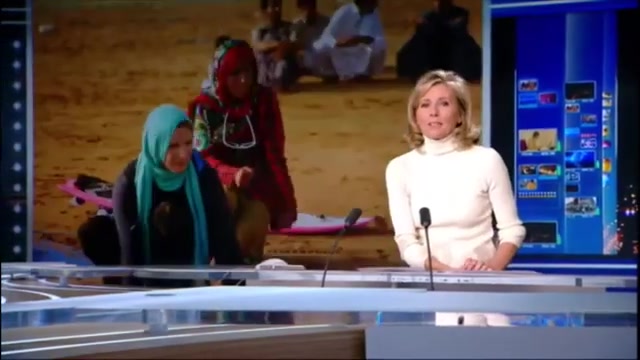 TF1 news segment featuring Into the Sea documentary